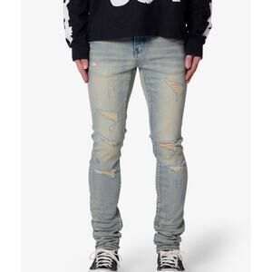 New MNML X565 skinny denim jeans vintage blue